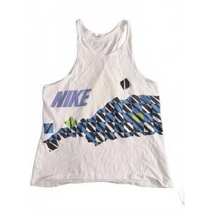 Vintage Nike Geometric Print Tank Top - Size M